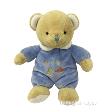 Orso di peluche in panno blu